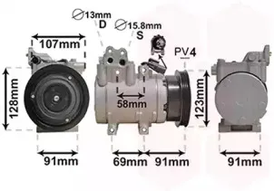 Компрессор, кондиционер VAN WEZEL купить