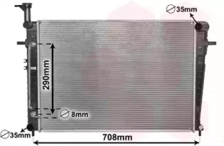 Радиатор, охлаждение двигателя VAN WEZEL купить
