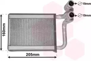 Теплообменник, отопление салона VAN WEZEL купить