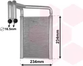 Теплообменник, отопление салона VAN WEZEL купить