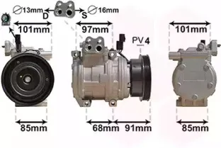 Компрессор, кондиционер VAN WEZEL купить