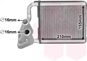 Теплообменник, отопление салона VAN WEZEL купить