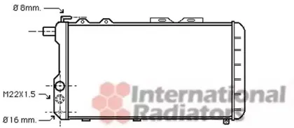 Радиатор, охлаждение двигателя VAN WEZEL купить