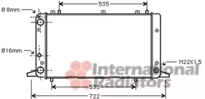 Радиатор, охлаждение двигателя VAN WEZEL купить