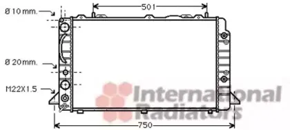 Радиатор, охлаждение двигателя VAN WEZEL купить