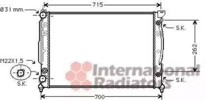 Радиатор, охлаждение двигателя VAN WEZEL купить