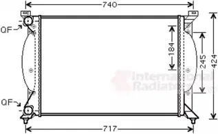 Радиатор, охлаждение двигателя VAN WEZEL купить