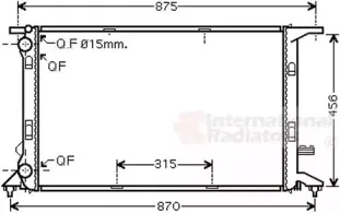 Радиатор, охлаждение двигателя VAN WEZEL купить