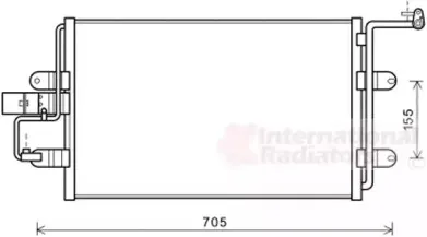 Конденсатор, кондиционер VAN WEZEL купить