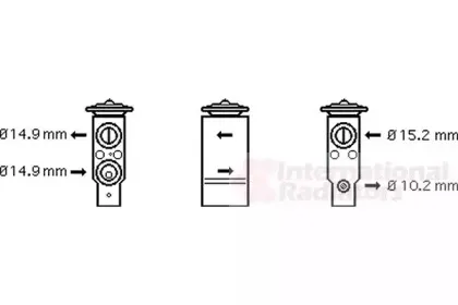 Расширительный клапан, кондиционер VAN WEZEL купить