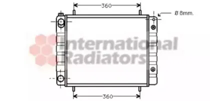 Радиатор, охлаждение двигателя VAN WEZEL купить