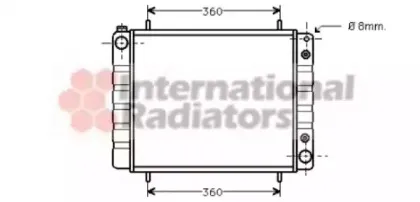 Радиатор, охлаждение двигателя VAN WEZEL купить