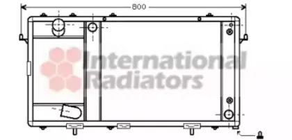 Радиатор, охлаждение двигателя VAN WEZEL купить