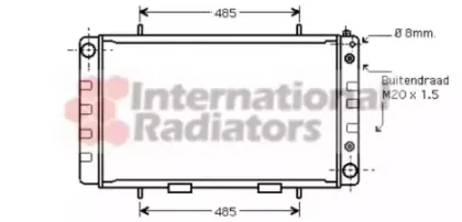 Радиатор, охлаждение двигателя VAN WEZEL купить