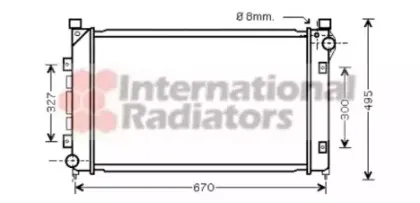 Радиатор, охлаждение двигателя VAN WEZEL купить