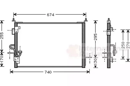 Конденсатор, кондиционер VAN WEZEL купить