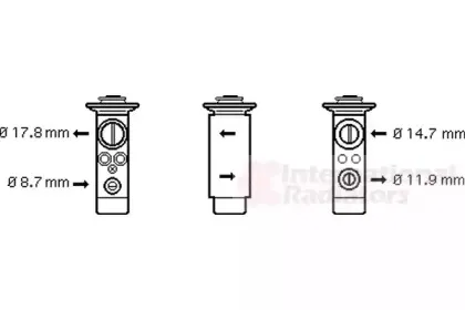 Расширительный клапан, кондиционер VAN WEZEL купить