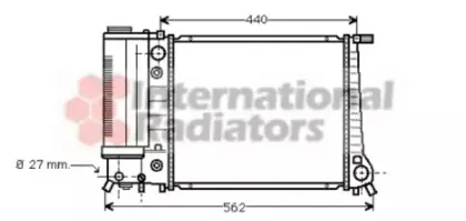 Радиатор, охлаждение двигателя VAN WEZEL купить