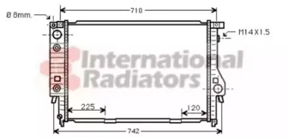Радиатор, охлаждение двигателя VAN WEZEL купить