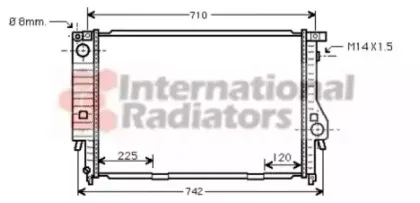 Радиатор, охлаждение двигателя VAN WEZEL купить