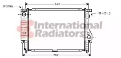 Радиатор, охлаждение двигателя VAN WEZEL купить