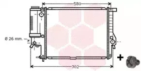 Радиатор, охлаждение двигателя VAN WEZEL купить