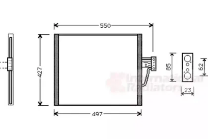 Конденсатор, кондиционер VAN WEZEL купить