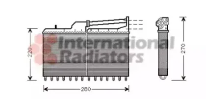 Теплообменник, отопление салона VAN WEZEL купить