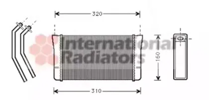 Теплообменник, отопление салона VAN WEZEL купить