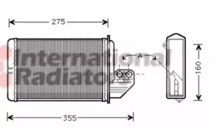 Теплообменник, отопление салона VAN WEZEL купить