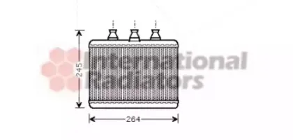 Теплообменник, отопление салона VAN WEZEL купить