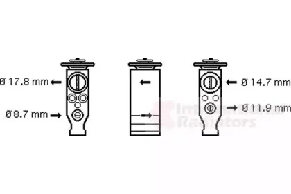 Расширительный клапан, кондиционер VAN WEZEL купить