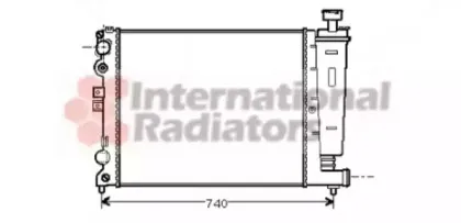 Радиатор, охлаждение двигателя VAN WEZEL купить