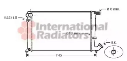 Радиатор, охлаждение двигателя VAN WEZEL купить