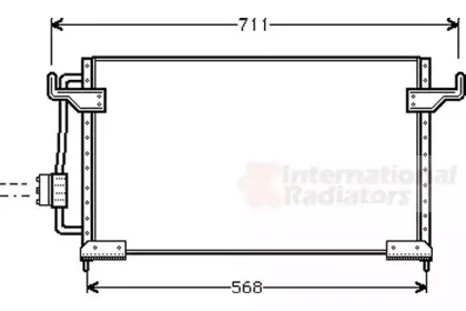 Конденсатор, кондиционер VAN WEZEL купить
