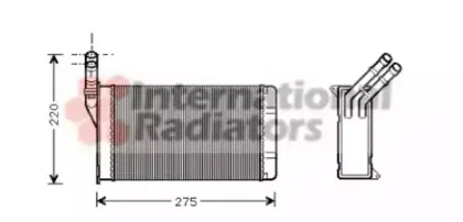 Теплообменник, отопление салона VAN WEZEL купить