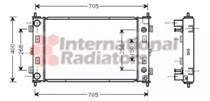 Радиатор, охлаждение двигателя VAN WEZEL купить