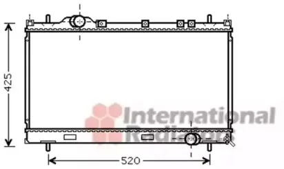Радиатор, охлаждение двигателя VAN WEZEL купить