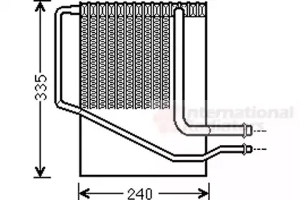 Испаритель, кондиционер VAN WEZEL купить