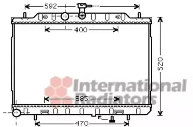 Радиатор, охлаждение двигателя VAN WEZEL купить