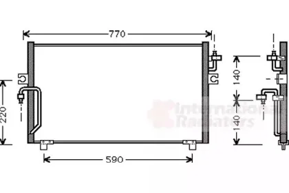 Конденсатор, кондиционер VAN WEZEL купить