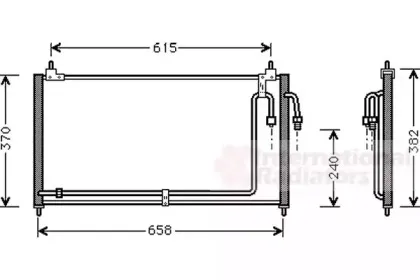 Конденсатор, кондиционер VAN WEZEL купить