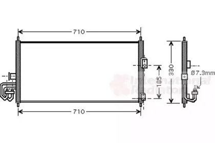 Конденсатор, кондиционер VAN WEZEL купить