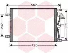 Конденсатор, кондиционер VAN WEZEL купить