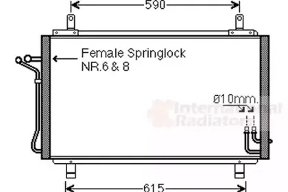 Конденсатор, кондиционер VAN WEZEL купить