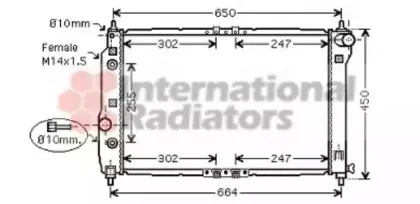 Радиатор, охлаждение двигателя VAN WEZEL купить