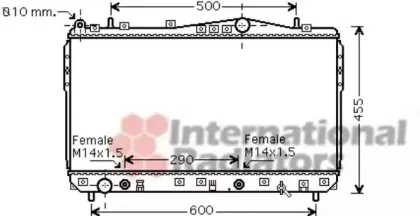 Радиатор, охлаждение двигателя VAN WEZEL купить
