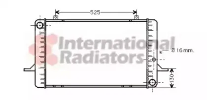 Радиатор, охлаждение двигателя VAN WEZEL купить