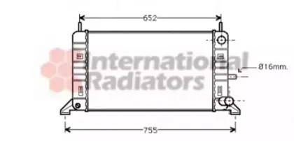 Радиатор, охлаждение двигателя VAN WEZEL купить