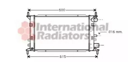 Радиатор, охлаждение двигателя VAN WEZEL купить